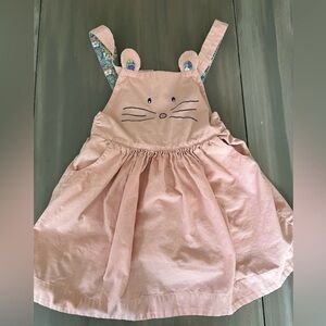 Mini Boden Floral Dress with Pink and Blue Accents